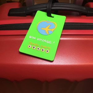 etiqueta de maleta travel earth
